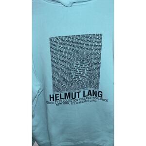 Helmut Lang Blue Distort Hoodie Med ($285 retail)